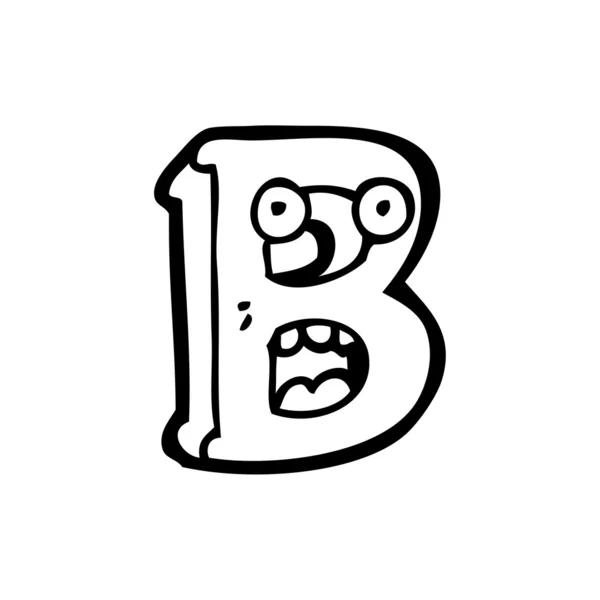 Cartoon letter b — Stockvector