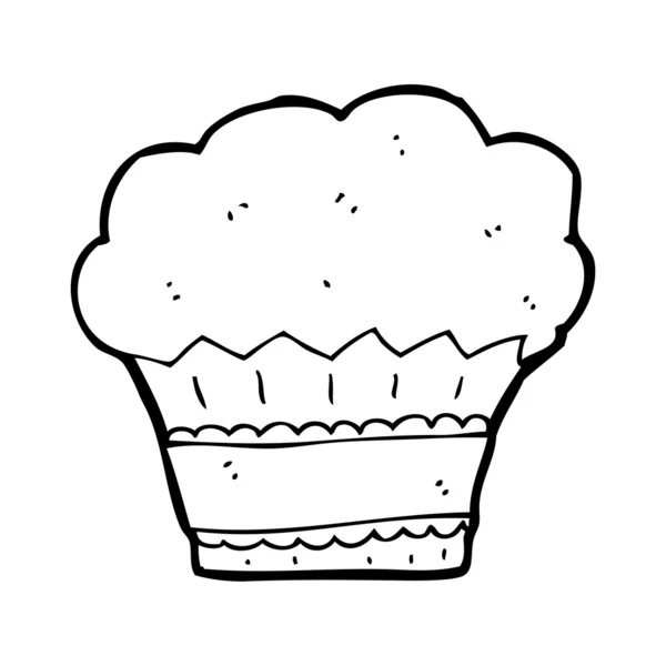 Grande muffin desenhos animados —  Vetores de Stock