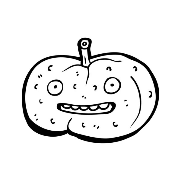 Warty citrouille dessin animé — Image vectorielle