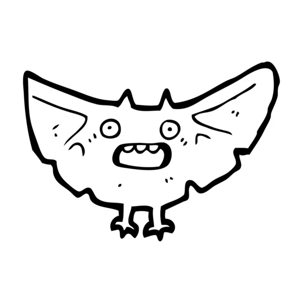 Halloween bat kreslený — Stockový vektor