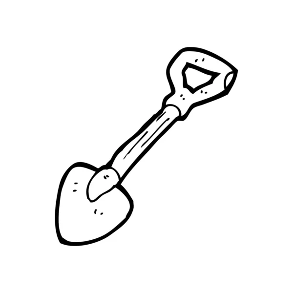 Lopata kreslený — Stockový vektor
