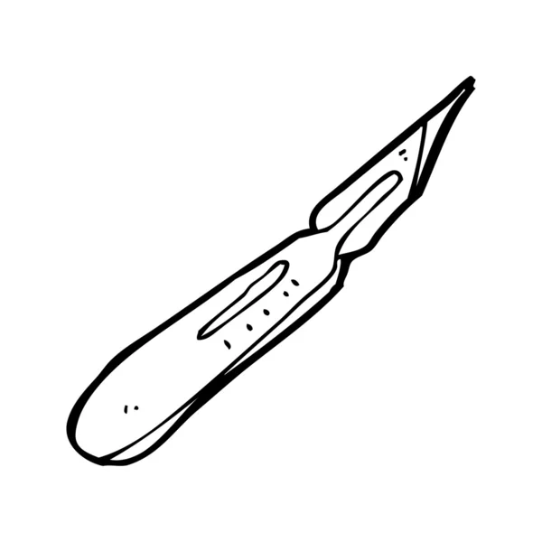 Hantverk kniv cartoon — Stock vektor