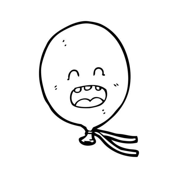 害怕气球卡通 — 图库矢量图片