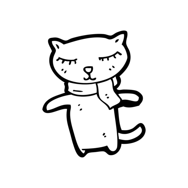 Niedliche Katze Cartoon-Figur — Stockvektor