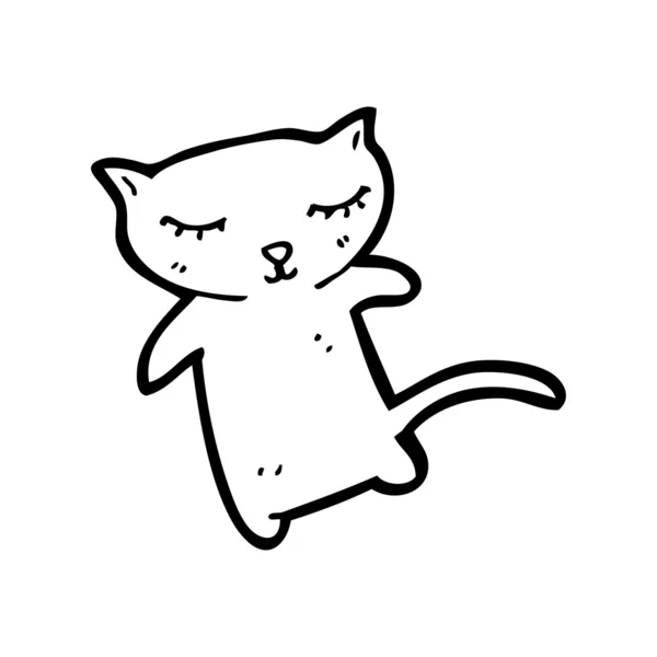Personagem bonito desenho animado gato — Vetor de Stock