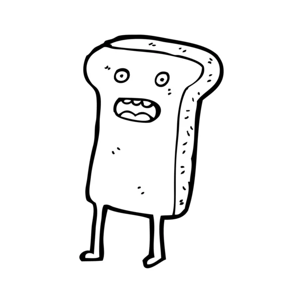 Glad toast cartoon — Stock vektor