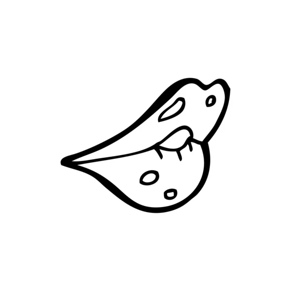 Sexy labbra cartone animato — Vettoriale Stock