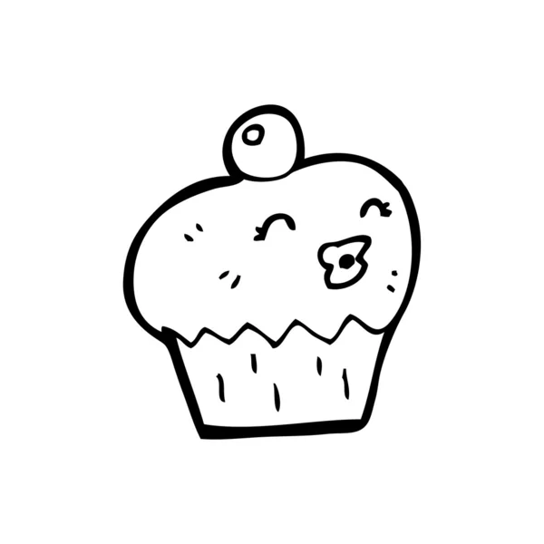 Cupcake cartoon — Stock Vector