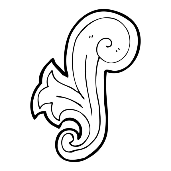 Decorative cartoon swirl — Stock Vector