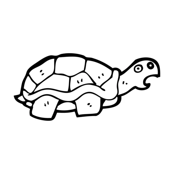 Geschokt schildpad cartoon — Stockvector