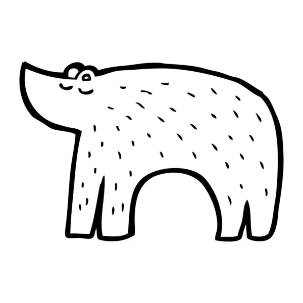 Ours polaire femelle dessin animé — Image vectorielle