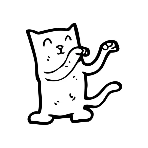 Dansende kat cartoon — Stockvector