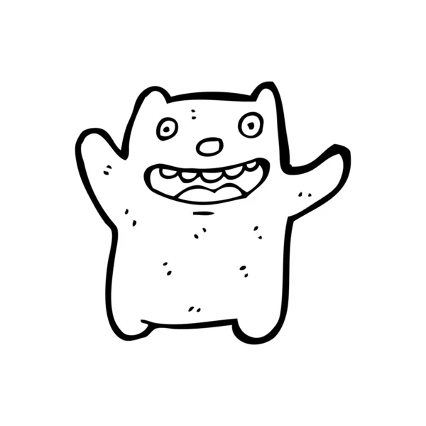 面白い漫画猫 — ストックベクタ