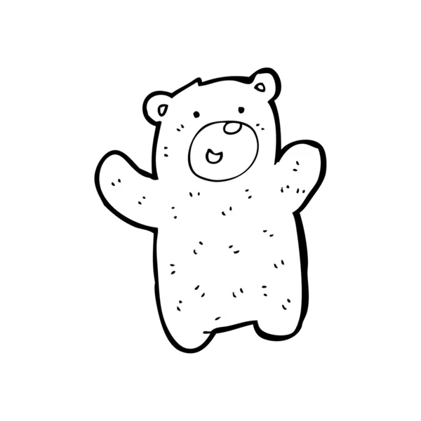 Peluche oso de dibujos animados — Archivo Imágenes Vectoriales