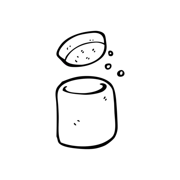 Open jar cartoon — Stock Vector
