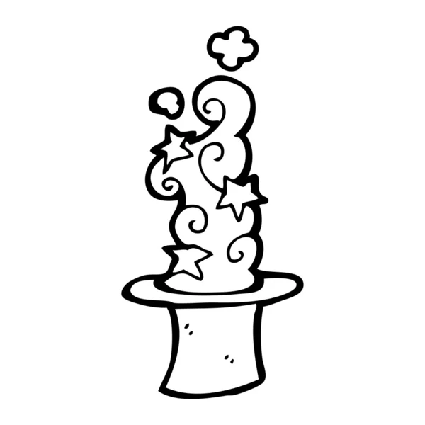 魔术师的帽子卡通 — 图库矢量图片