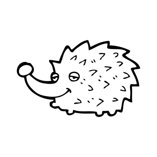 Happy hedgehog cartoon — Stock vektor