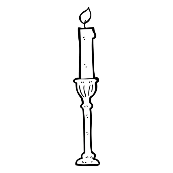 Cartoon candlestick — Stock Vector