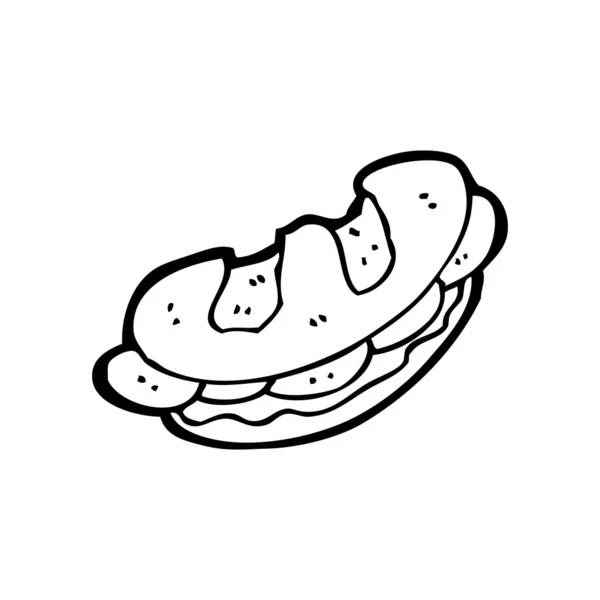 三明治卡通 — 图库矢量图片
