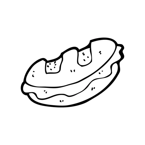 Sandwich-Cartoon — Stockvektor