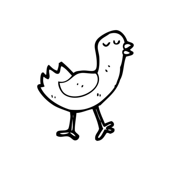 Drôle de dessin animé pigeon — Image vectorielle