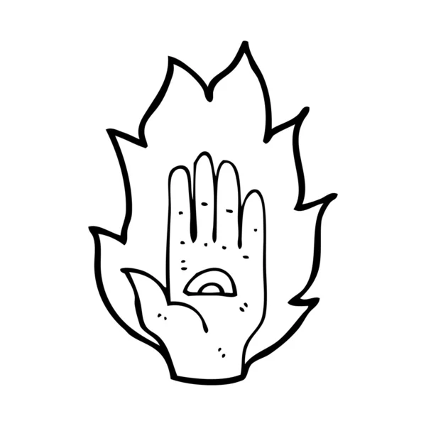 Magic hand tecken — Stock vektor