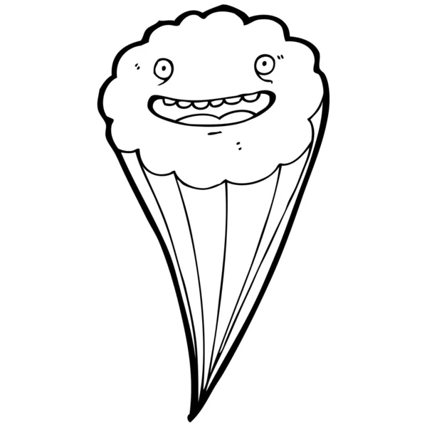 Elemento de diseño de nube feliz — Vector de stock