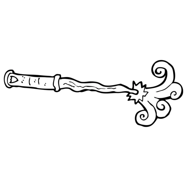 Magiker wand cartoon — Stock vektor