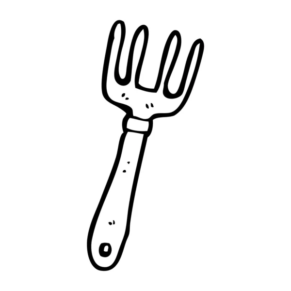 Fork cartoon — Stock Vector