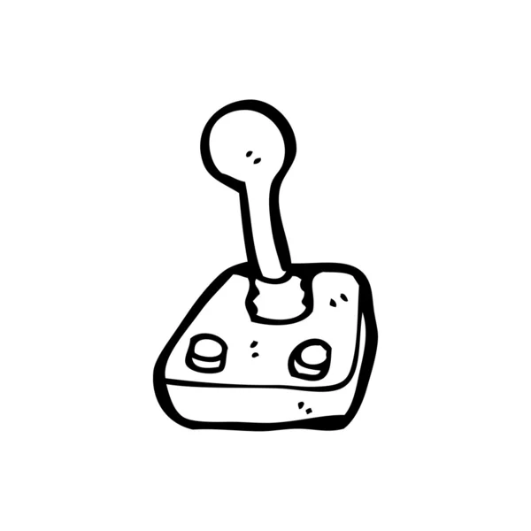 Dibujos animados retro joystick — Vector de stock