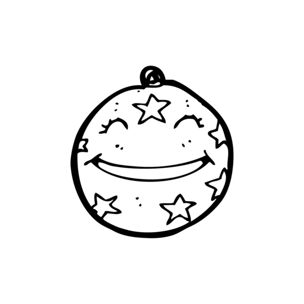 Boule de Noël de bande dessinée — Image vectorielle