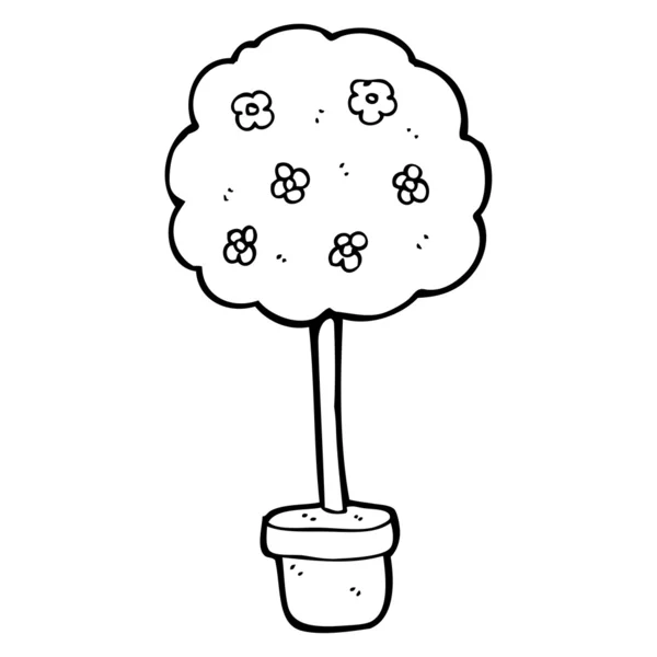 Gradina copac desene animate — Vector de stoc