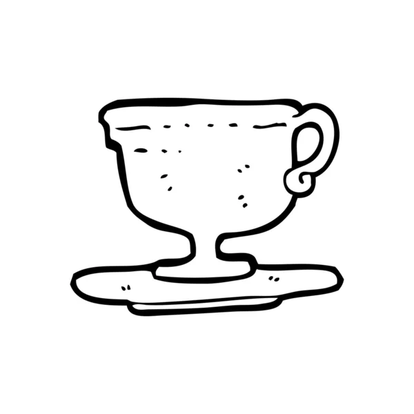 Desenho animado xícara de chá — Vetor de Stock