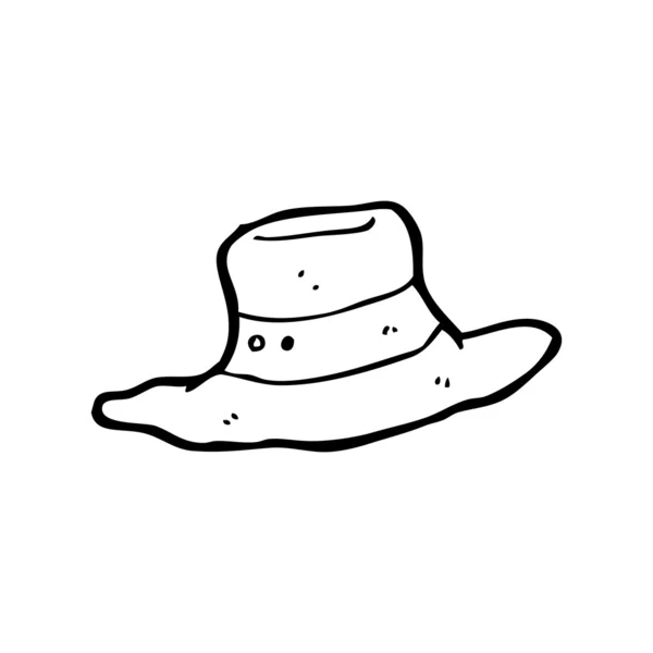 Vieux chapeau dessin animé — Image vectorielle