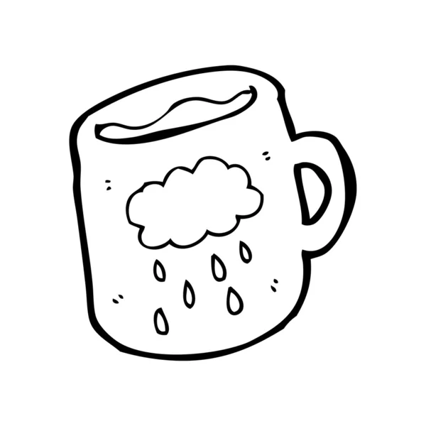 Weather mug cartoon — Stock Vector