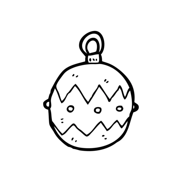 Xmas bauble desenhos animados — Vetor de Stock