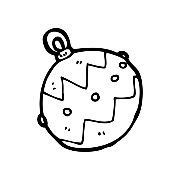 Dibujos animados de Navidad bauble — Vector de stock