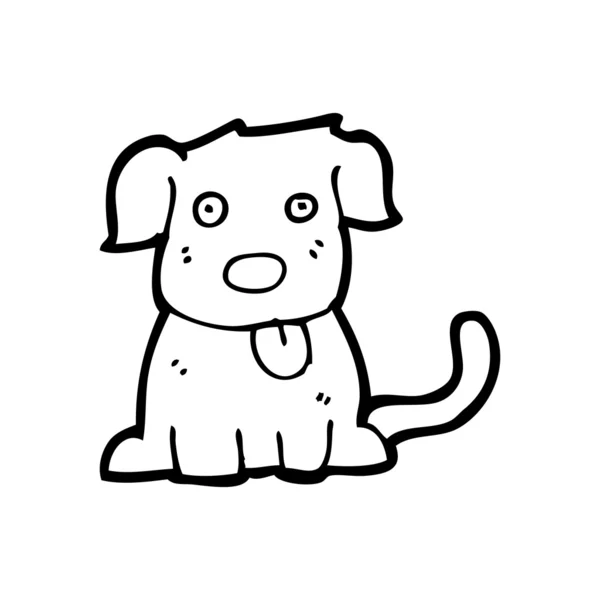かわいい子犬の漫画 — ストックベクタ