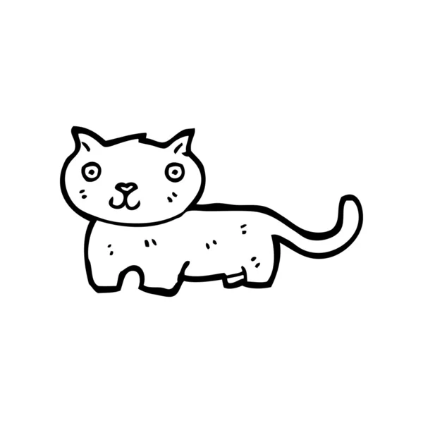 Dessin animé chat souriant — Image vectorielle