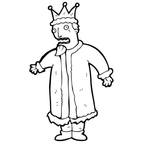 Kreslený král — Stockový vektor