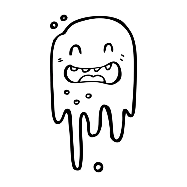 Fantasma de dibujos animados — Vector de stock