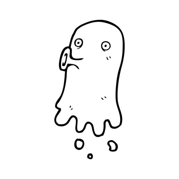 Fantasma de dibujos animados — Vector de stock