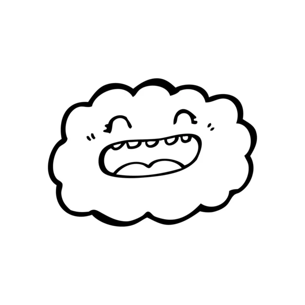 Carácter de la nube de dibujos animados — Vector de stock