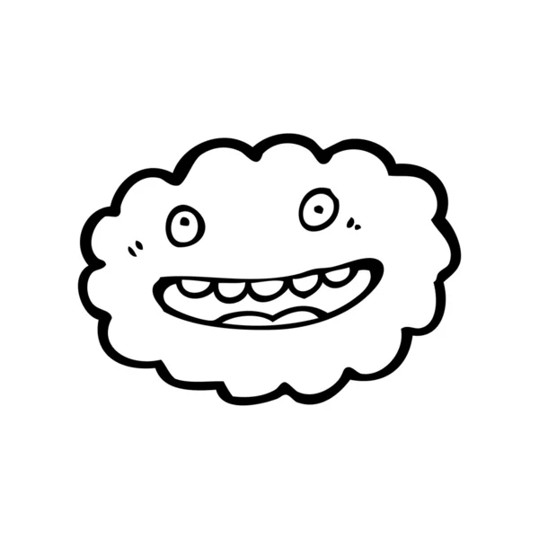 Personagem de desenhos animados em nuvem —  Vetores de Stock