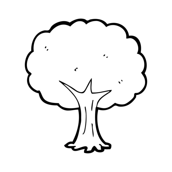 Dibujos animados árbol — Vector de stock