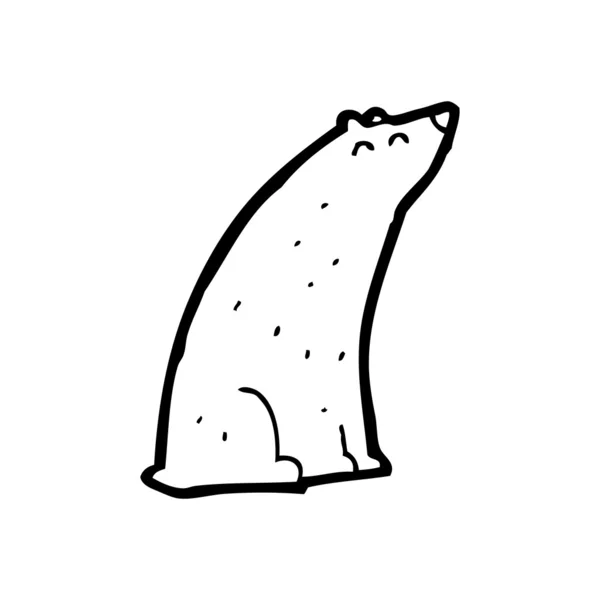 Dibujos animados oso polar — Archivo Imágenes Vectoriales