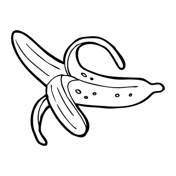 Caricatura de plátano — Vector de stock