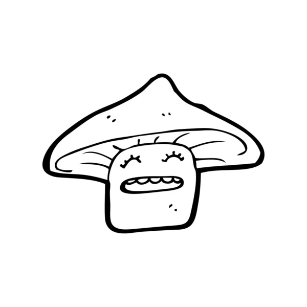 Champignon magique personnage de dessin animé — Image vectorielle