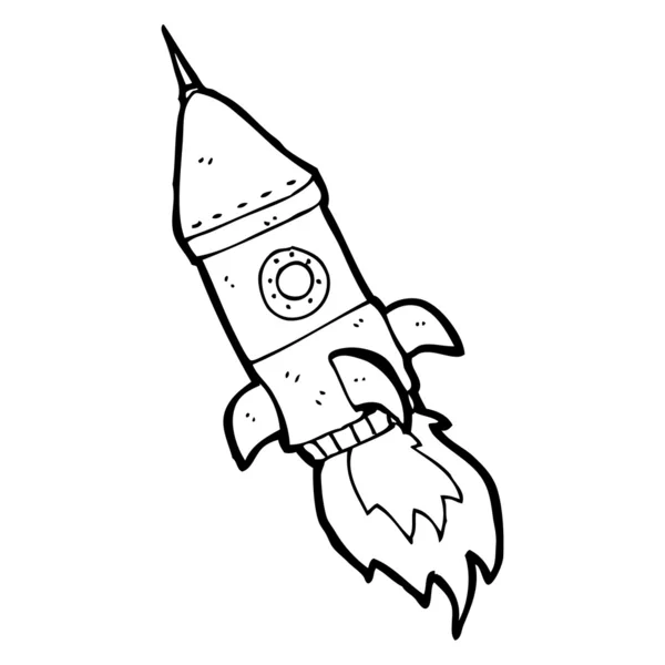 Space rocket cartoon — Stock Vector