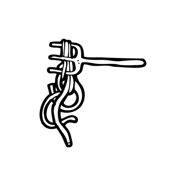 Spaghetti personnage de dessin animé — Image vectorielle